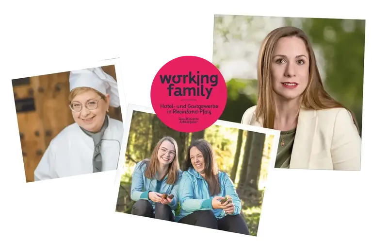 Bildkollage, bestehend aus Palaroid-Fotos von verschiedenen Mitarbeitern