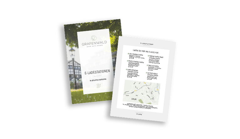Broschürentitel Grafenwald E-Ladestationen