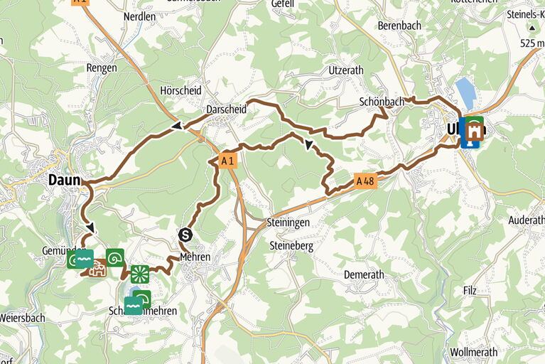 Abbildung der Route Von Maar zu Maar