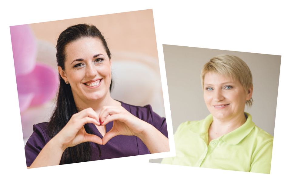 Mitarbeiterinnen aus Beauty und Housekeeping strahlen in die Kamera